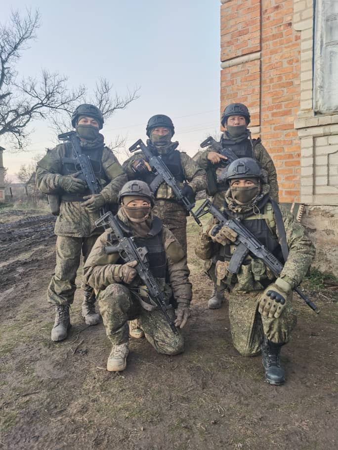 Nepali mercenaries fighting for the Russian army in Ostrykivka, village near Tokmak in Zaporizhzhia, Russian-occupied Ukraine [Photo courtesy Atit Chettri]